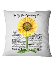 MOM TO DAUGHTER Square Pillowcase thumbnail
