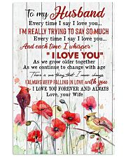 TO MY HUSBAND - CARDINAL - I LOVE YOU 16x24 Poster front