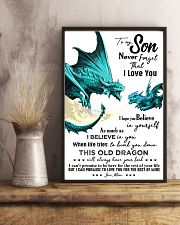 TO MY SON - TURQUOISE DRACO - OLD DRAGON 16x24 Poster lifestyle-poster-3