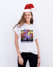 T-SHIRT - TO AUNT - AUNTSAURUS REX Classic T-Shirt lifestyle-holiday-crewneck-front-1