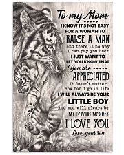 TO MY MOM - TIGER - YOU ARE APPRECIATED 16x24 Poster front