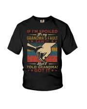 GRANDDAUGHTER - VINTAGE - IT'S MY GRANDMA FAULT Youth T-Shirt front