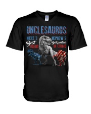 Uncle - Dinosaur - T-Shirt V-Neck T-Shirt tile