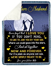 To My Husband - Dancing Under The Moon Sherpa Fleece Blanket tile