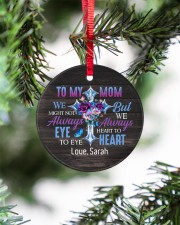 To My Mom - Personalized Circle ornament - single (porcelain) aos-circle-ornament-single-porcelain-lifestyles-07