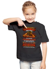Grandpa to Granddaughter and Grandson - Mess Youth T-Shirt lifestyle-youth-tshirt-front-2