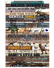 DEAR DADDY - DINOSAUR - THANK YOU 16x24 Poster front