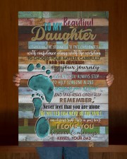 To My Daughter - Footprints - Canvas 20x30 Gallery Wrapped Canvas Prints aos-canvas-pgw-20x30-lifestyle-front-22