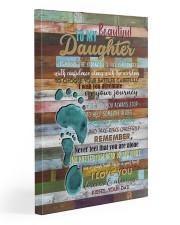 To My Daughter - Footprints - Canvas 20x30 Gallery Wrapped Canvas Prints front