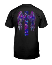 Dad Daughter - Cross - I Asked God For An Angel Classic T-Shirt back