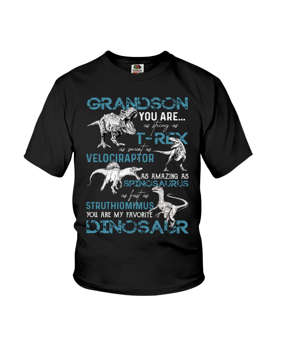 GRANDMA TO GRANDSON - DINOS - FAVORITE Youth T-Shirt