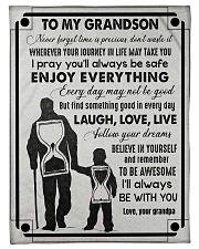 Grandpa to Grandson - Laugh Love Live Fleece Blanket tile