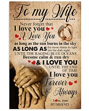 TO MY WIFE 16x24 Poster front