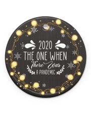 Christmas - Virus Corona - 2020 Circle ornament - single (porcelain) front