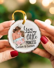 Daughter - You Are My Little Princess Personalized Circle ornament - single (porcelain) aos-circle-ornament-single-porcelain-lifestyles-08