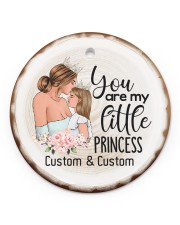 Daughter - You Are My Little Princess Personalized Circle ornament - single (porcelain) front