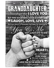 Grandpa to Granddaughter - Always Heart To Heart 16x24 Poster front