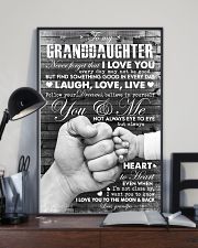 Grandpa to Granddaughter - Always Heart To Heart 16x24 Poster lifestyle-poster-2
