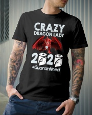 T-SHIRT - CRAZY LADY - DRAGON Classic T-Shirt lifestyle-mens-crewneck-front-6