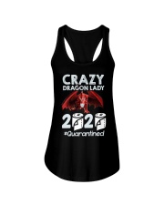 T-SHIRT - CRAZY LADY - DRAGON Ladies Flowy Tank thumbnail