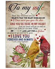 TO MY WIFE 16x24 Poster front