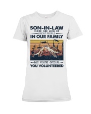 SON-IN-LAW - TURTLE - VINTAGE - YOU VOLUNTEERED Premium Fit Ladies Tee tile