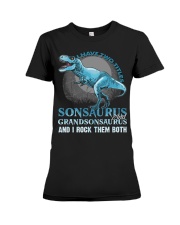 T-SHRT - TO BOYS - T REX - HAVE TWO TITLES Premium Fit Ladies Tee thumbnail