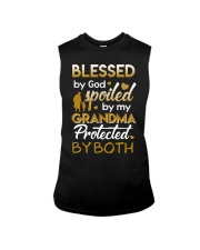 BLESSED BY GOD SPOILED BY MY GRANDMA Sleeveless Tee thumbnail