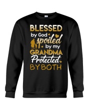 BLESSED BY GOD SPOILED BY MY GRANDMA Crewneck Sweatshirt thumbnail