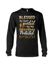 BLESSED BY GOD SPOILED BY MY GRANDMA Long Sleeve Tee thumbnail