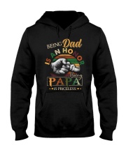 BEING DAD IS HONOR- PAPA IS PRICELESS Hooded Sweatshirt thumbnail