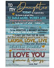 DAD TO DAUGHTER 16x24 Poster front