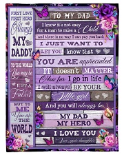 To My Dad - Fleece Blanket Fleece Blanket tile