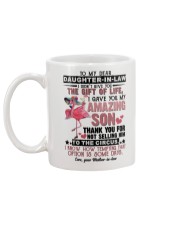 TO MY DAUGHTER-IN-LAW - FLAMINGO - CIRCUS Mug back