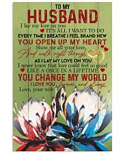 TO MY HUSBAND 16x24 Poster front