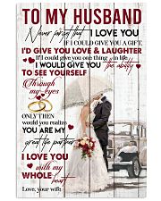 TO MY HUSBAND - COUPLE - I LOVE YOU 16x24 Poster front