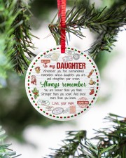 To My Daughter - Whenever Your Journey Circle ornament - single (porcelain) aos-circle-ornament-single-porcelain-lifestyles-07