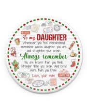 To My Daughter - Whenever Your Journey Circle ornament - single (porcelain) front