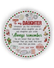 To My Daughter - Whenever Your Journey Circle Ornament (Wood tile