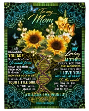 To My Mom - Fleece Blanket Fleece Blanket tile