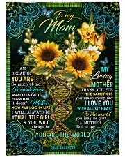 To My Mom - Fleece Blanket Large Fleece Blanket - 60" x 80" front