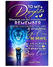 TO MY DAUGHTER - LION - WHENEVER YOU FEEL 16x24 Poster front