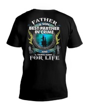 Father and Son - Fishing Partners - T-Shirt V-Neck T-Shirt tile
