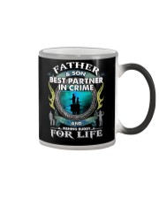 Father and Son - Fishing Partners - T-Shirt Color Changing Mug tile
