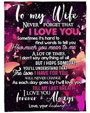 TO MY WIFE Large Fleece Blanket - 60" x 80" front