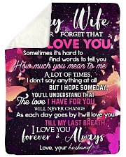 TO MY WIFE Large Sherpa Fleece Blanket - 60" x 80" thumbnail