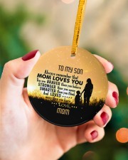 You Are Braver Than You Believe - Personalized Circle ornament - single (porcelain) aos-circle-ornament-single-porcelain-lifestyles-09