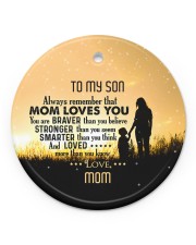You Are Braver Than You Believe - Personalized Circle ornament - single (porcelain) front