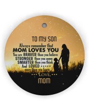 You Are Braver Than You Believe - Personalized Circle Ornament (Wood tile
