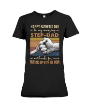 T-SHIRT - TO MY DAD - HAPPY FATHER'S DAY Premium Fit Ladies Tee tile